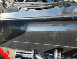 lot 1402 image: Unused - Hydraulic Tilting Bucket 32 in800 mm Attachment for Mini Excavator - Capable of 45 Degree Angle Making It Easy To Complete Difficult Tasks Such As RoadDitchRiver & Water Gap Cleaning