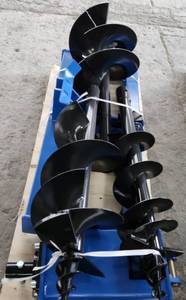 lot 1418 image: Unused - Professional Grade Heavy Duty Construction Skid Steer Hydraulic Auger Set - Skid Steer Attachments Hydraulic System with 9in Auger Bit,12in Auger Bit & 16in Auger Bit