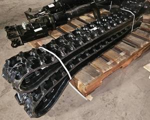 lot 1413 image: Unused One (1) Set of Two (2) Tracks - 7in Wide Tracks For Mini Excavator, Mini Skid Steer and Other Compact Equipment