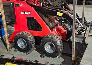lot 1265 image: Unused MMS Skid Steer Loader Model MS-323W 1400lb Lifting Force, 40in Bucket with Capacity of 0.08m3, Wheeled Loader with an Open Operator Station