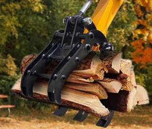 lot 1334 image: Unused - GrabberGrapple Heavy Duty Attachment for a Mini Excavator - Attachment Can Be Easily Installed To Any Mini Excavator with an Attachment Hole Diameter of 25mm0.98 inches