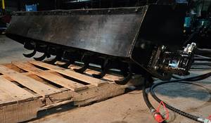 lot 1327 image: Unused - GIYI 57 Inch Professional Grade Skid Steer Rotary Tiller Model GY-RT57
