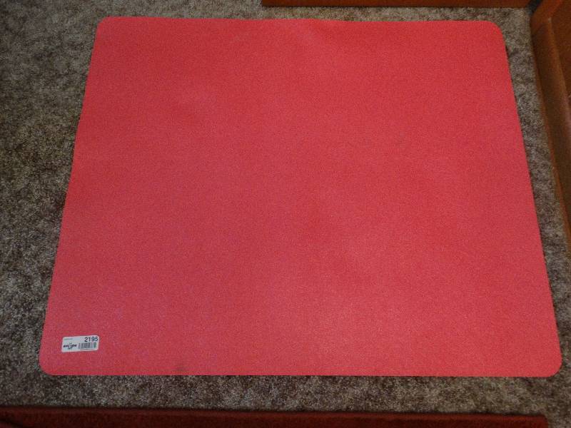 lot 2195 image: Pink Floor Mat for OfficeRolling Chairs.