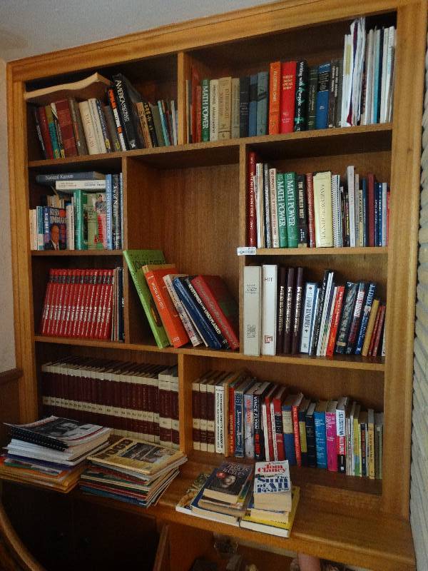 lot 2214 image: All Books on Bookcase on each side of Fireplace.