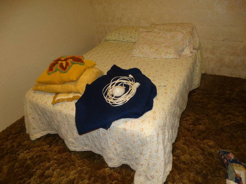 lot 2245 image: Full Size Bed - Mattress, Box Springs, Frame & Bedding. Extra Pillows & an Electric Blanket.