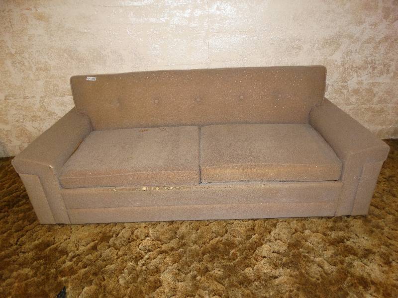 lot 2246 image: Old Hide-a-Bed Couch.