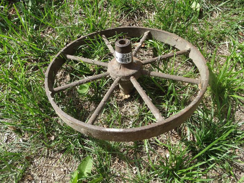 lot 2344 image: Old iron wheel