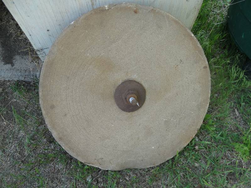 lot 2374 image: Antique grinding wheel