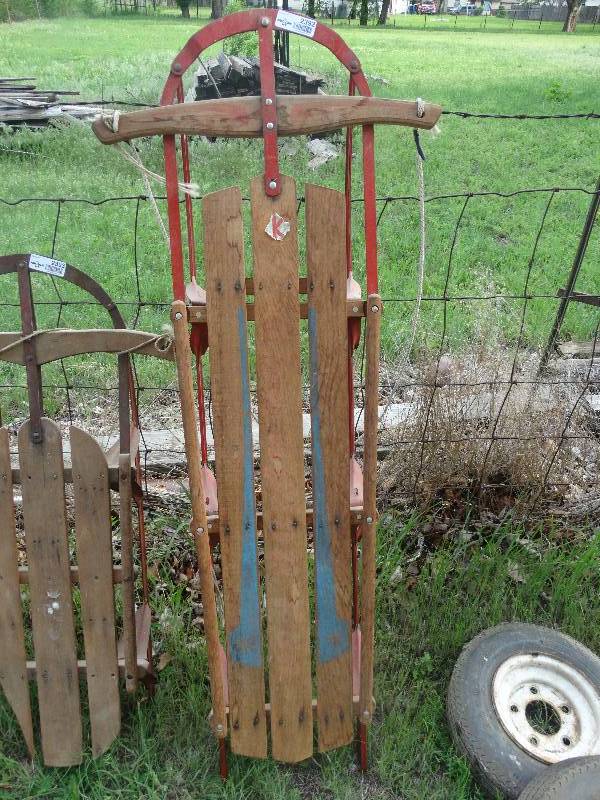 lot 2392 image: Old wood sled
