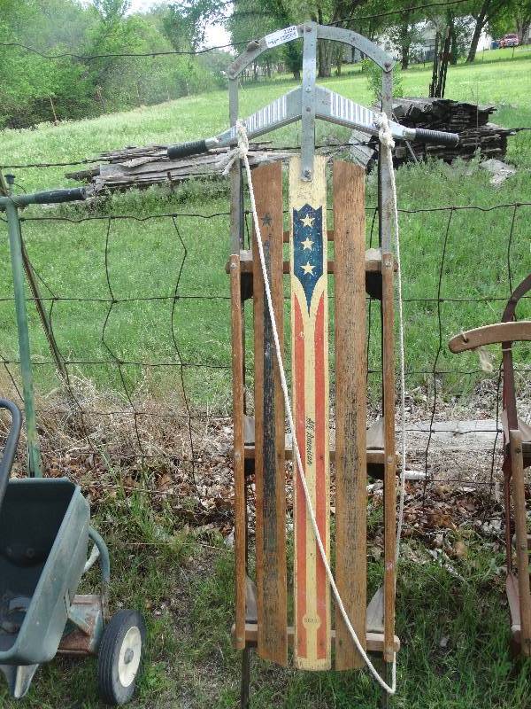 lot 2394 image: Old wood sled