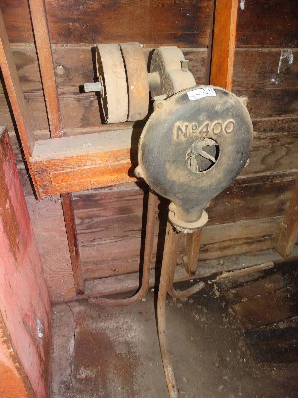 lot 2402 image: Lancaster No. 400 forge blower on stand