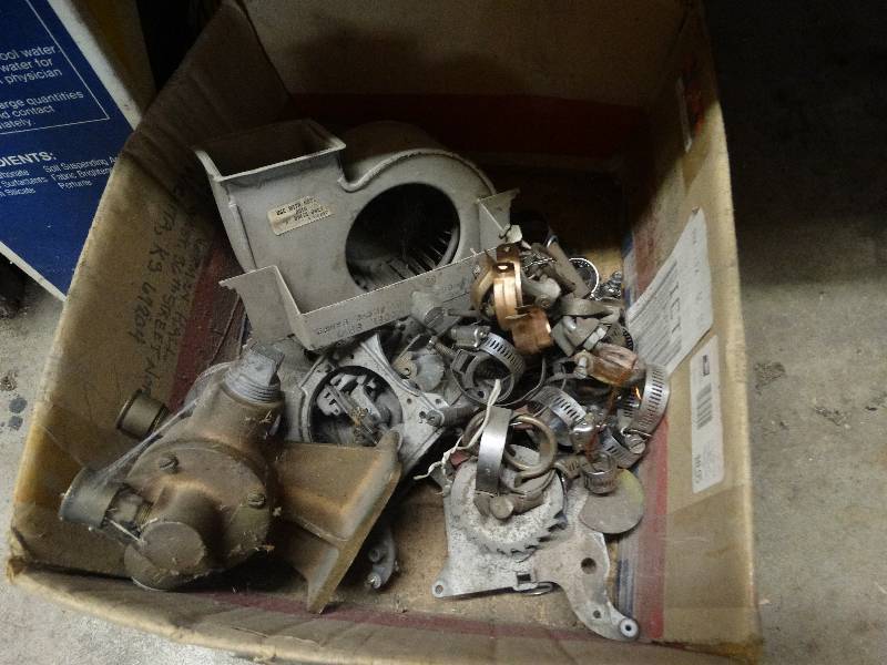 lot 3126 image: Shop rags and misc hardware.