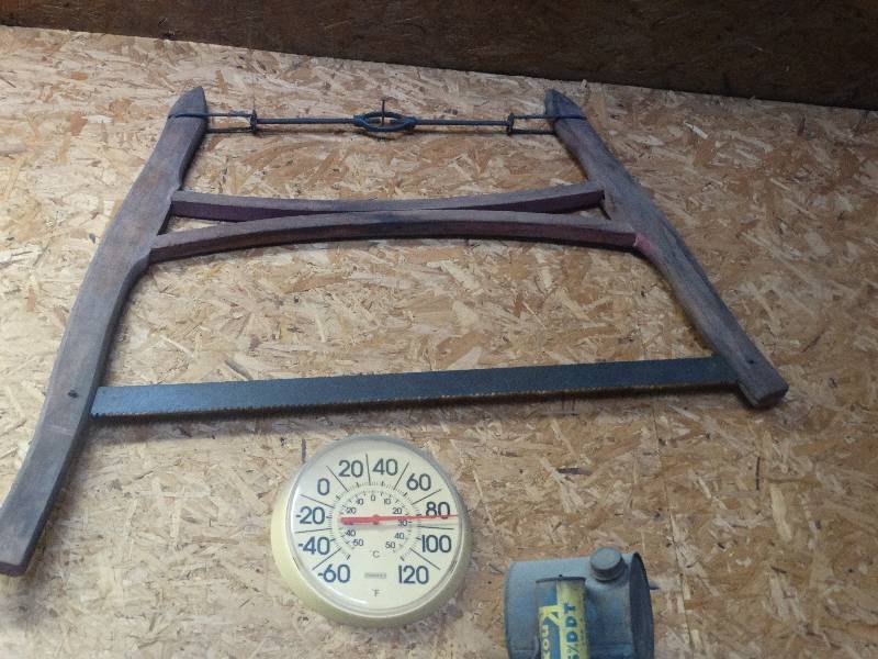 lot 3128 image: Antique saw.