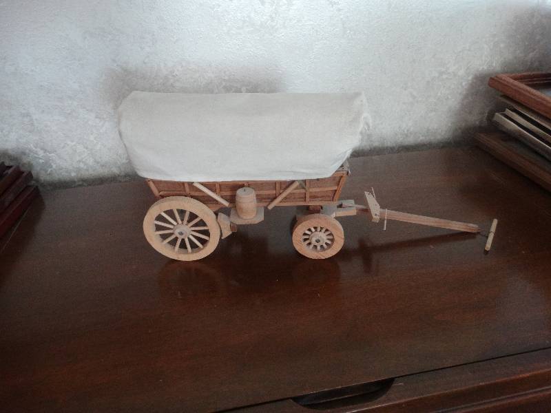 lot 2082 image: Wood covered wagon