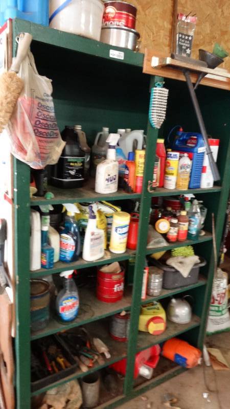 lot 3011 image: Wood shelf, contents not included. 6x4.