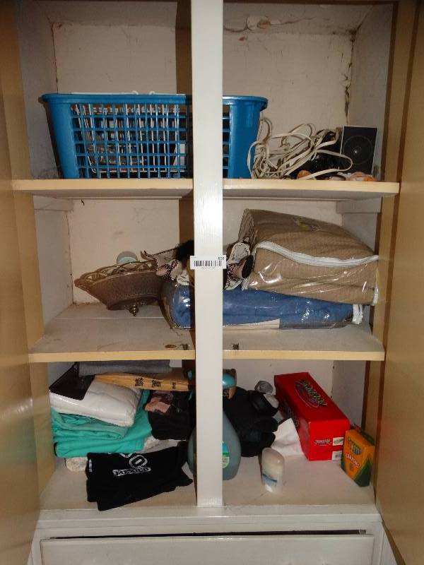 lot 608 image: Contents of closet