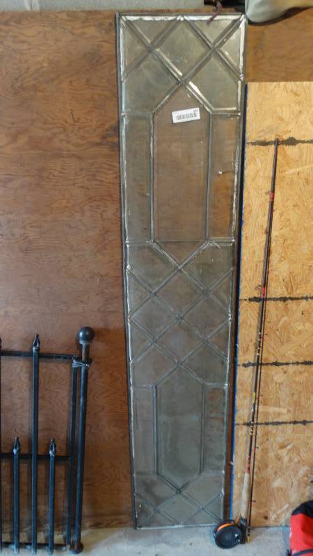 Antique Leaded Glass Door Insert Very Cool South Wichita Tool