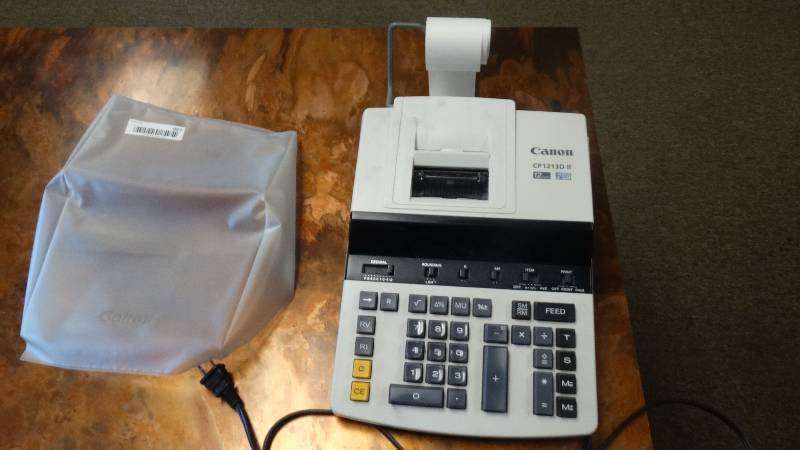 lot 957 image: Canon CP12130 calculator w cover