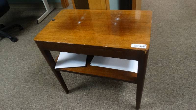 lot 969 image: Wood end table