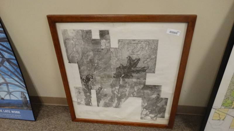 lot 1002 image: Framed conservation plan map