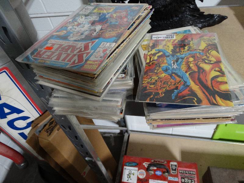 lot 4082 image: Lot of comic books shadowhawk, silver sable, & more.