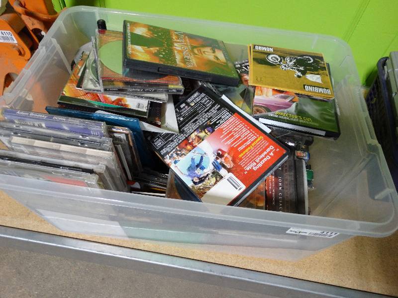 lot 4111 image: Lot of DVD & CDs.