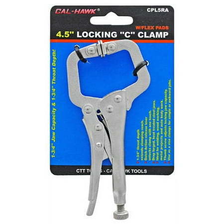 lot 28218 image: 4-12 Locking C-Clamp with Flexible Pad