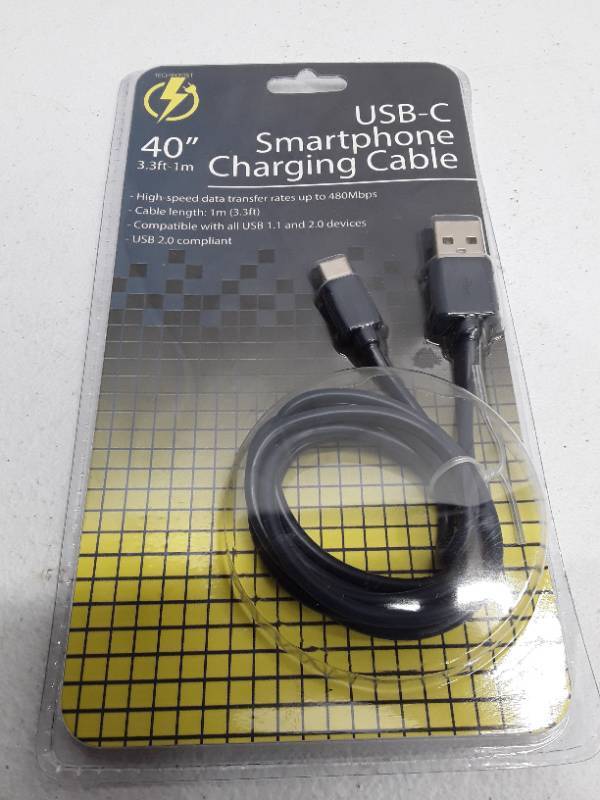 lot 28360 image: 40 USB-C Smart Phone Charger Cable