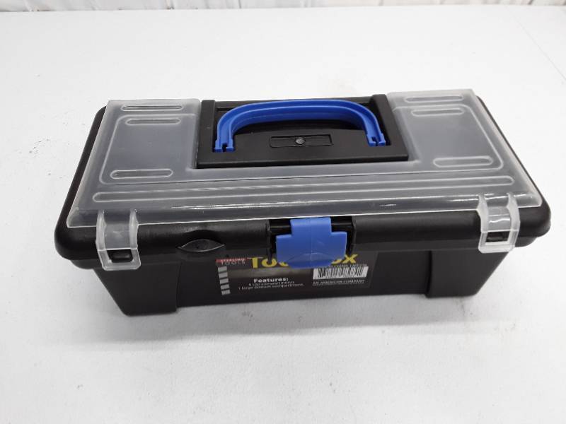 lot 28467 image: Sterling Durable Plastic Tool Box with Compartments