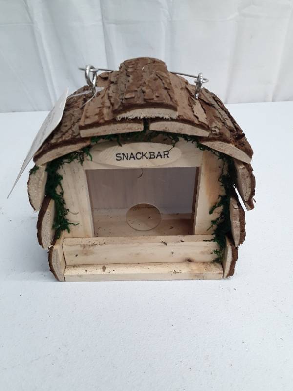 lot 28703 image: Decorative Bird Feeder - Log Cabin