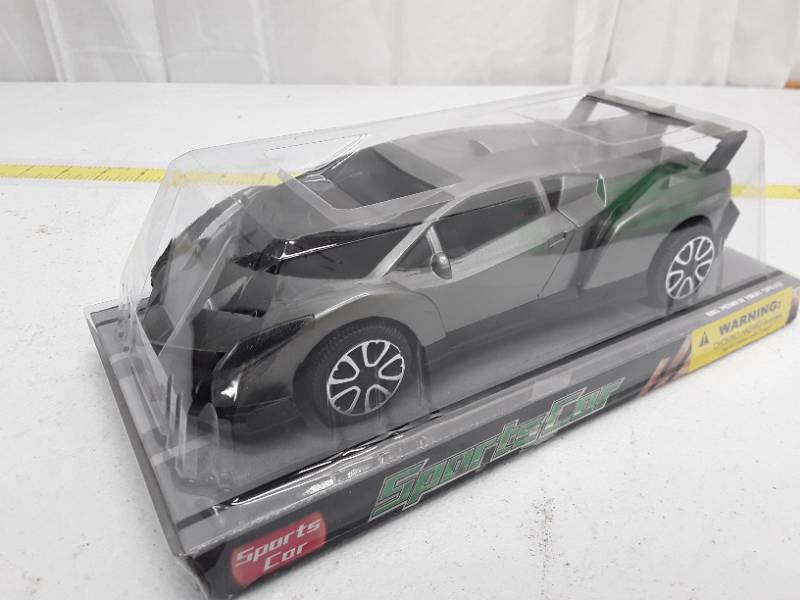 lot 28707 image: Friction Super Racer Toy Sports Car - Grey