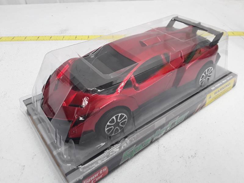 lot 28713 image: Friction Super Racer Toy Sports Car - Red