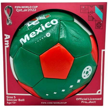 lot 28776 image: Mexico Color Block FIFA Soccer Ball - Size 5