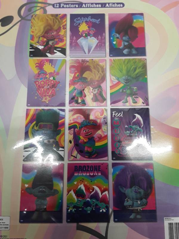 lot 28821 image: Poster Book - DreamWorks Trolls - Band Together Poster Book 8.5 x 11