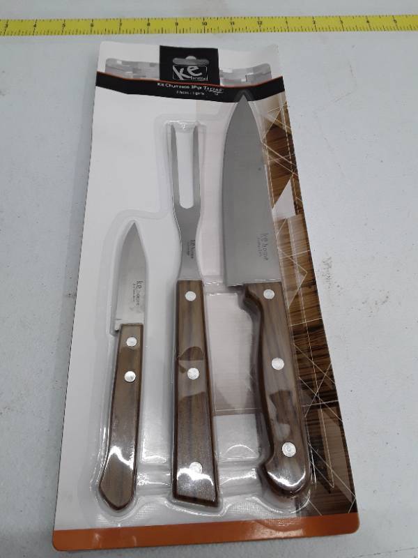 lot 29025 image: BBQ Carve Set - 3 Piece