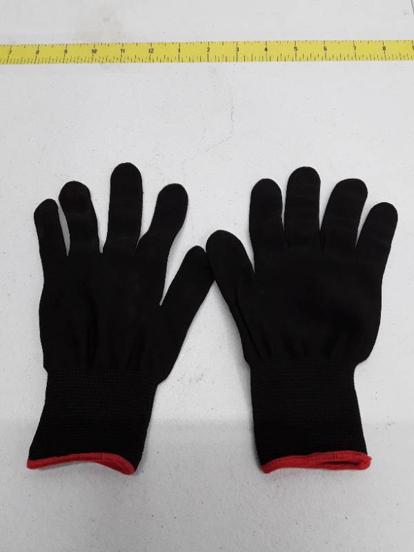 lot 29256 image: Nylon Gloves - Black