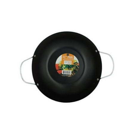 lot 29771 image: All Purpose 11 Stir Fry Pan with Handles in Black and Silver