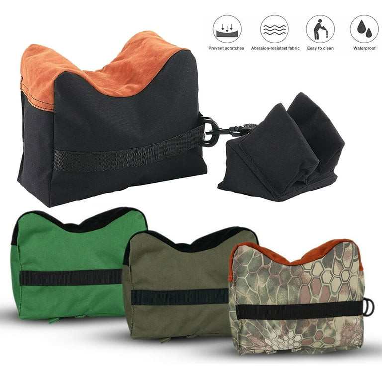 lot 29786 image: Shooting Rest Bags, Front & Rear Support Sandbag Stand Holders with 600 Denier Polyester for Rifle Hunting (Bags Come unfilled) - Black