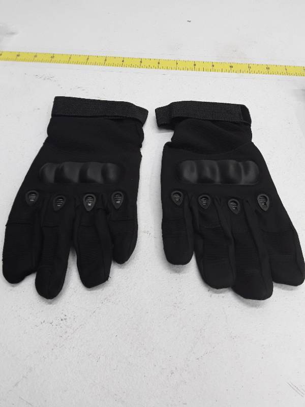 lot 29795 image: Touch Screen Anti-Skid Full Finger Tactical Gloves - Black - L