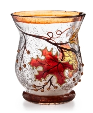 lot 30049 image: Home Essentials Harvest Leaf Votive Holder - Retail $10.00