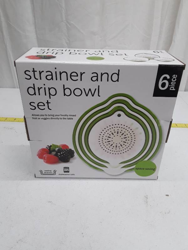 lot 30081 image: Strainer and Drip Bowl Set Kitchen Organizer Equipment Single Serving