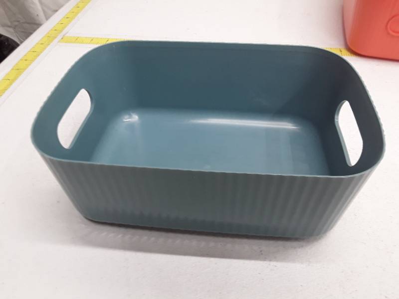 lot 30094 image: 6.5 x 9 in. Storage Organizing Boxes with Handle - Blue