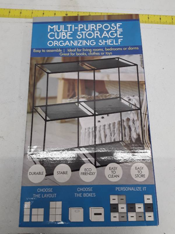 lot 30333 image: Multi-Purpose Cube Storage Organizing Shelf