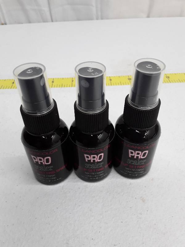 lot 30389 image: Kleancolor Pro Sealer Makeup Setting Spray - 3 Pack