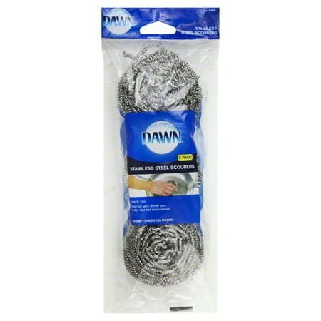lot 30668 image: Dawn 3 Pack Stainless Steel Scourers 3 scourers
