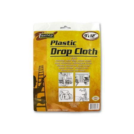 lot 30717 image: 9 x12 Plastic Drop Cloth .27mm thick