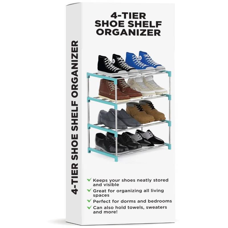 lot 30896 image: 4-Tier Shoe Organizing Shelf Rack