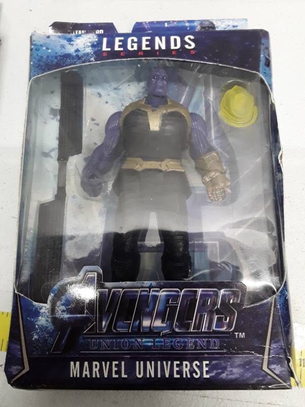lot 31008 image: Marvel Universe Avengers Legends Series (box is based shape) - Thanos