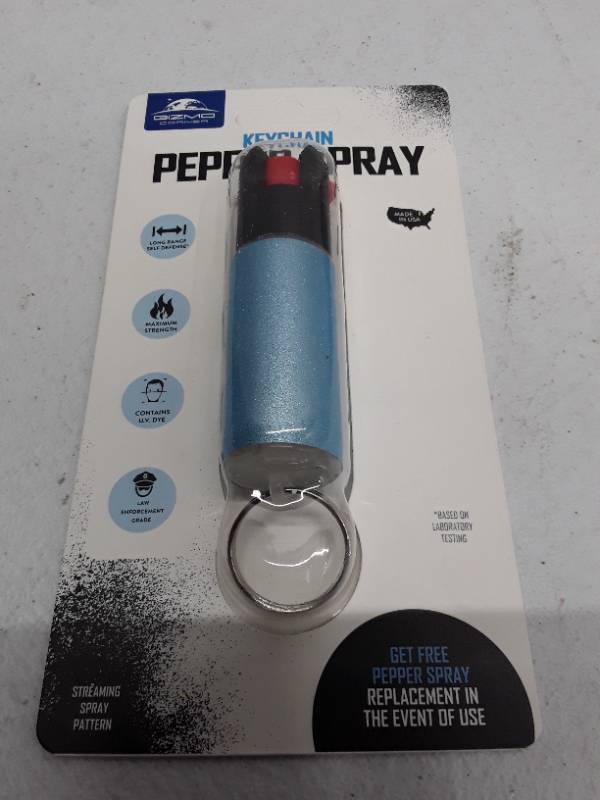 lot 31430 image: Gizmo Corner Keychain Pepper Spray - Blue
