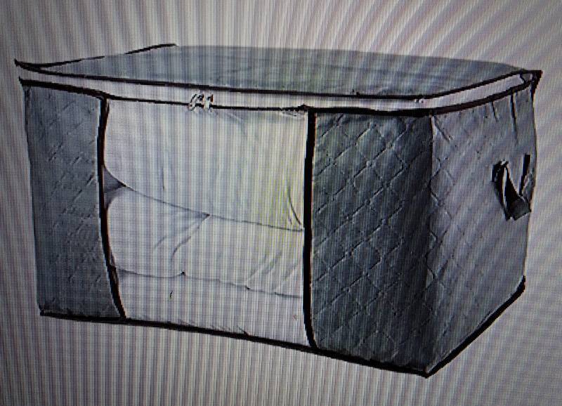 lot 31652 image: Waterproof Extra-Large Rectangular Non-Woven Fabric Storage Container, with View Window